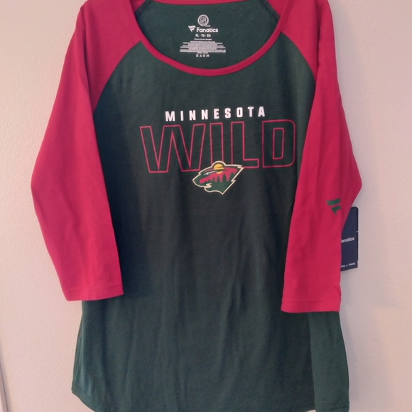 Minnesota wild shirt for women Size XL color green and red - Picture 10 of 14